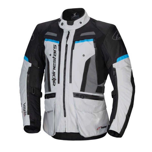 Alpinestars Alpinestars Bogota Pro Drystar Jacket Ice Grey Black Cyan
